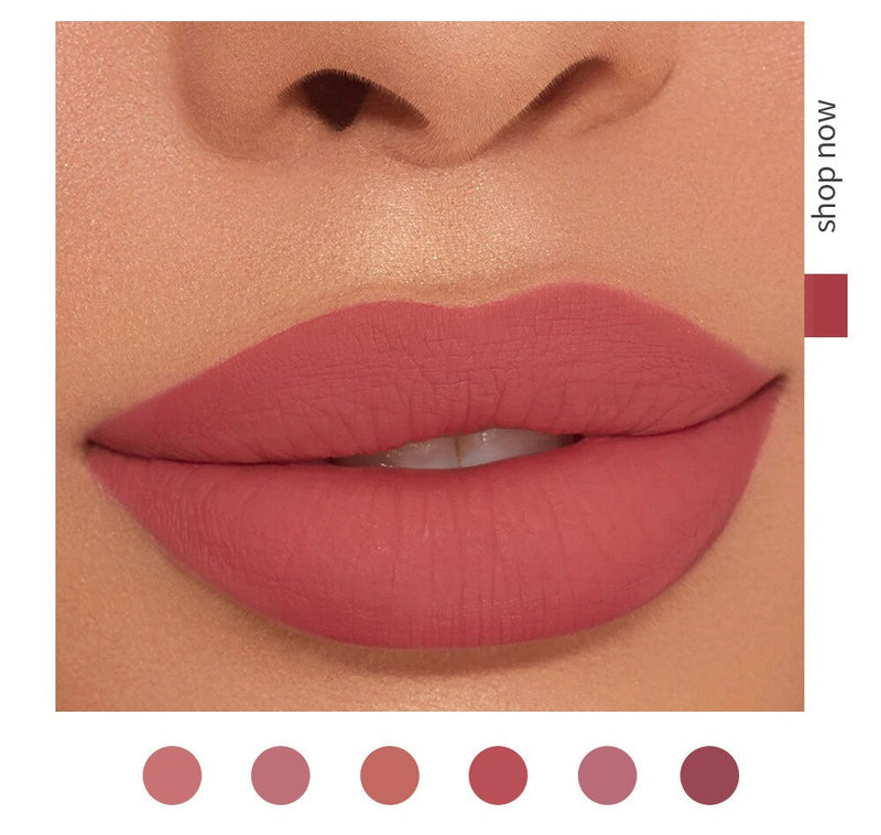 Batom Matte Liquid Lipstick - Kit 6 Pçs